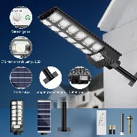 Foto 4 Lampu Solar Tenaga Surya Lampu Jalan solar cell outdoor with Remote - 800W