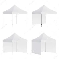 Foto 2 Penutup Dinding Tenda Polos Putih Panjang 3M Tinggi 2M