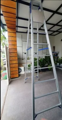 Foto 4 Tangga lipat 3M Tebal-3 Cantolan Aluminium