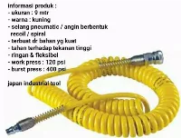 Foto 3 LIPPRO Selang Angin Kompresor Spiral Recoil Hose 9 Meter