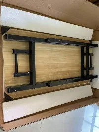 Foto 4 Meja lipat kayu portable kaki besi uk 120x60 cm  model rak