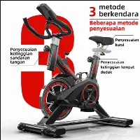 Foto 2 Spinning Bike Sepeda Statis Tes Detak Jantung