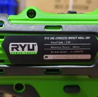 Foto 3 RYU Mesin Bor Baterai Impact 20 V RCI 20