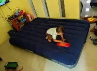 Foto 4 KASUR ANGIN INTEX DOUBLE BED MATRAS 137 x 191cm DURABEAM BLUE 64758
