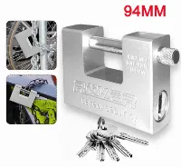 Foto 3 Gembok Baja Anti Maling Gembok Besar Kuat Kunci Kokoh Gembok Panzer - 94MM