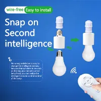 Foto 4 TaffLED Fitting Lampu Bohlam 40W E27 with Remote - YX-428A