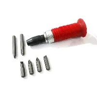 Foto 3 Obeng Ketok Set 13pcs Obeng Getok Putar Set Impact Driver S2 Drill Bit