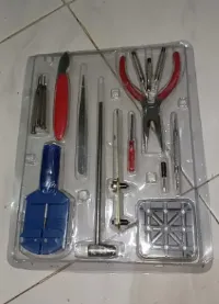 Foto 2 Perkakas Tangan Alat Pembuka Jam Tangan Perbaikan Servis Arloji Set - 16PCS - Plastik
