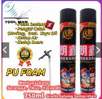 Foto 1 PU Foam Sealant Spray 750ml Busa Foam Sealant Polyurethane Foam Penyegel yang Kuat, Anti Air