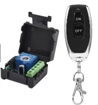 Foto 1 Universal Wireless Transmitter Receiver Remot Kontrol RF 433MHz - S43 DC 10 - 14V 12V KR1201A EV-1527