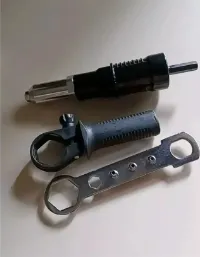 Foto 4 Alat Rivet Tang Rivet Ripet Sambung Konverter Bor Rivet Gun Adapter - Hitam