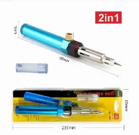 Foto 3 Solder Pena Gas Solder Portable Pencil Torch Las Kecil Pencil Butane - 2in1
