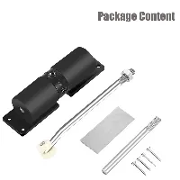 Foto 4 Door Closer Alat Penutup Pintu Otomatis Pintu Household Engsel Pintu - Hitam