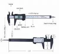Foto 2 Caliper Jangka 150MM Alat Ukur Jangka Penguasa Cali Meter Sigmat Tool