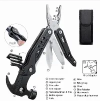 Foto 4 Palu Tang Lipat Multifunctional EDC Axe Hammer Survival Tools Multitoo