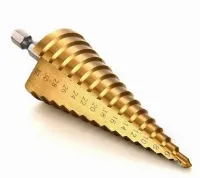 Foto 4 Mata Bor 3 PCS Besi Kuningan Kayu Plastik Step Drill Pagoda Tingkat - 6 PCS