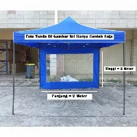 Foto 2 Penutup Dinding Tenda Lipat Ukuran 2x2