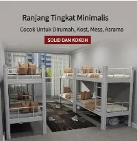 Foto 2 Ranjang Lipat Kasur Lipat Folding Bed Portable Furnibest - RL2 90 Hitam