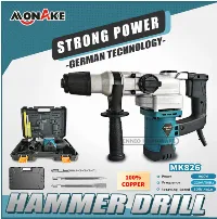 Foto 2 Monake Mesin Bor Beton Rotary Hammer