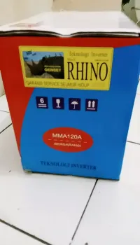 Foto 4 Mesin Travo Las listrik inverter Rhino 120A merah 900 watt