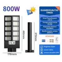 Foto 2 Lampu Solar Tenaga Surya Lampu Jalan solar cell outdoor with Remote - 800W