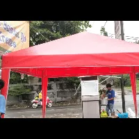 Foto 1 Cover Atap Tenda Piramid 3x3 - Tidak Termasuk Rangka