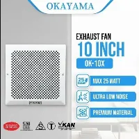 Foto 1 Kipas Angin Hexos Plafon penyedot udara ruangan OKAYAMA 10 IN - OK10X