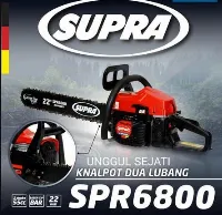 Foto 1 Mesin Chain Saw Mesin Gergaji Kayu Supra SPR6800