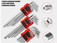 Foto 2 9Pcs Kunci L Bintang SET Torx Bintang