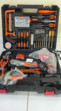 Foto 3 Paket Mesin Bor Baterai + Toolset TR0106