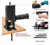 Foto 3 Jig Saw Gergaji Adaptor Stang Stand Dari Mesin Bor