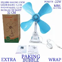 Foto 4 KIPAS ANGIN 3in1 MEJA DINDING DAN JEPIT CHIKAWA 22W - 28W — CHIKAWA 550 28W