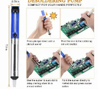Foto 2 Solder Listrik Set Tas 15 Pcs Lengkap Iron Tool Kit 220V 60W Solder Listrik Murah Paket Penyedot Penghisap Timah Set