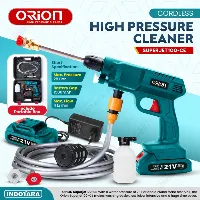 Foto 1 ALAT STEAM CUCI MOTOR & MOBIL JET CLEANER BATERAI - SUPERJET100CE