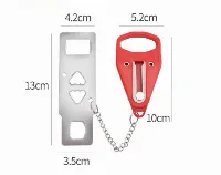 Foto 3 Portable Door Lock Travel Hotel Kunci Ganda Pintu Kos Rumah Toilet