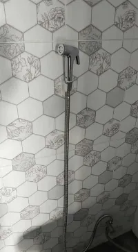 Foto 4 Jet Shower Kloset Toilet Closet Wasser Cebok WC Semprotan Pipa Tee - Shower Paket