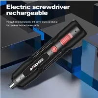 Foto 3 Aridoo Cordless Screwdriver Obeng Nirkabel Kepala Hex Magnetic Ekonomi