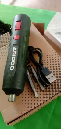 Foto 4 Aridoo Cordless Screwdriver Obeng Nirkabel Kepala Hex Magnetic Ekonomi