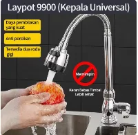 Foto 3 Kran Keran Air Angsa Fleksibel Tembok Sink Kuningan Piring Wastafel - Tembok Horiso