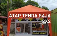 Foto 2 Cover Atap Tenda Piramid 2x2 - Tidak Termasuk Rangka