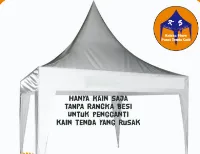 Foto 4 Cover Atap Tenda Piramid 2x2 - Tidak Termasuk Rangka