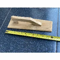 Foto 4 Raskam Kayu Jati Asli Trowel Penghalus Gosokan Semen Ukuran 45cm