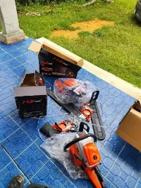 Foto 2 JLD Mesin Potong Kayu 54.6CC Mesin sinso senso Chainsaw 2Tak 20inch Original