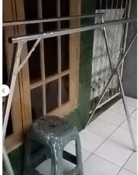 Foto 4 SUS 304 Jemuran Baju Stainless Steel Jemuran Pakaian Jemuran Hanger Jemuran Baju Lipat Jemuran Baja Tahan Karat Yang Menebal
