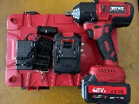 Foto 2 Dekwe Dk2348 Impact Wrench Cordless brushless 650NM 2 Baterai