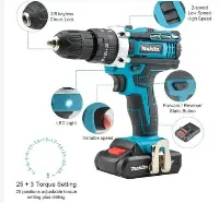 Foto 2 Makita Mesin Bor 2 Baterai