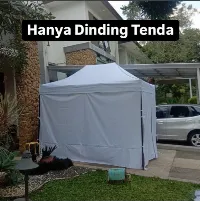 Foto 1 Penutup Dinding Tenda Polos Putih Panjang 3M Tinggi 2M