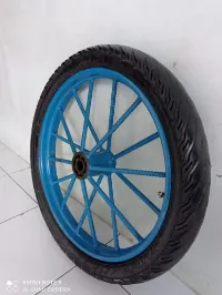 Foto 4 Roda Gerobak Velg Ring 17 Ruji + As