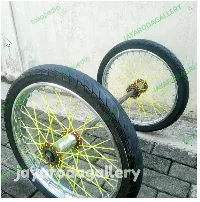 Foto 1 Roda Gerobak Velg Ring 17 Ruji + As