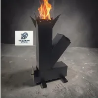 Foto 3 Kompor Rocket Stove Minimalis Kompor Kayu Bakar Kompor Camping Kompor Moderen Tungku Outdor  Besi Anti Karat